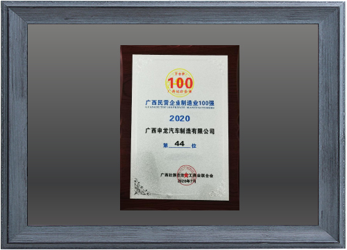 2020广西民营企业制造业100强
