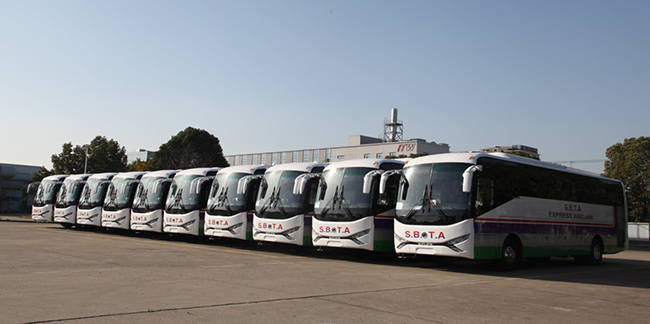 Batch of Sunlong buses entering Cote d'Ivoire to inject Sunlong's strength into the development of overseas passenger transportation